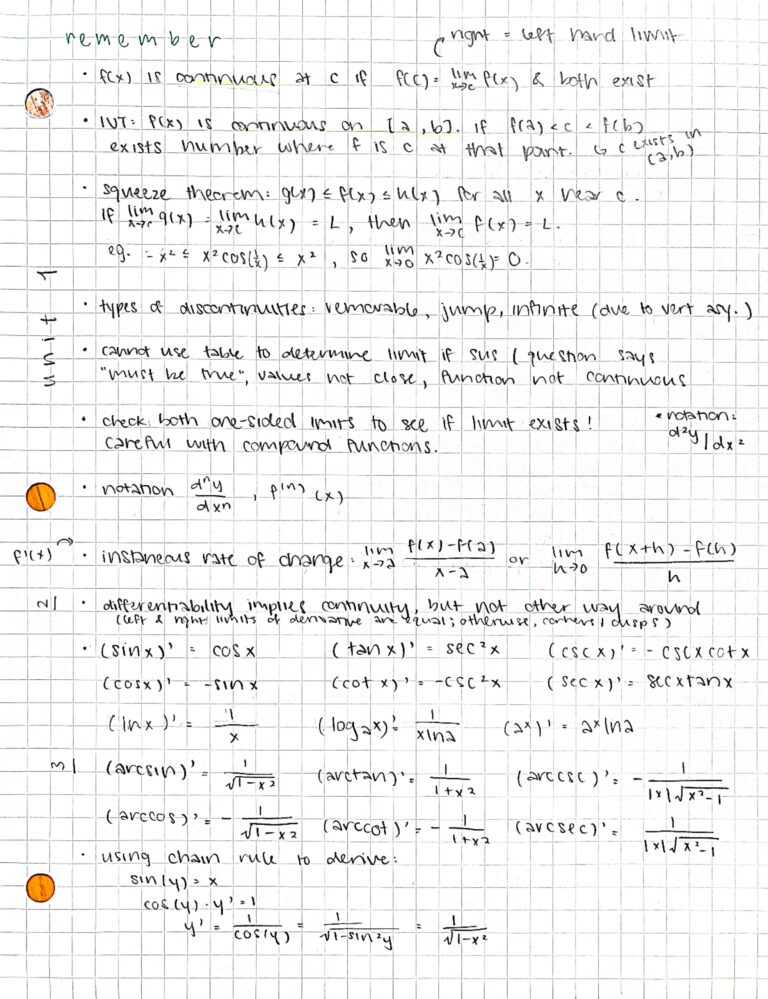 calc BC references and notes_1